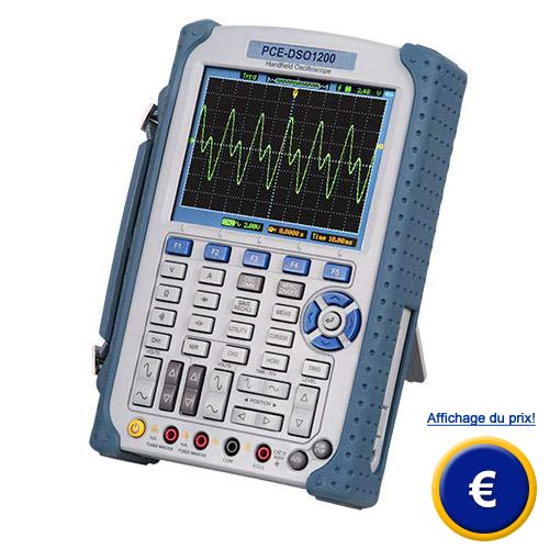 Plus d'informations sur l'oscilloscope de 200 MHz PCE-DSO1200