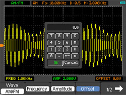 Ocilloscope avec modulation FM