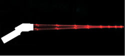 Reprsentation schmatique de l'affichage laser standard du Pyromtre LS-Plus