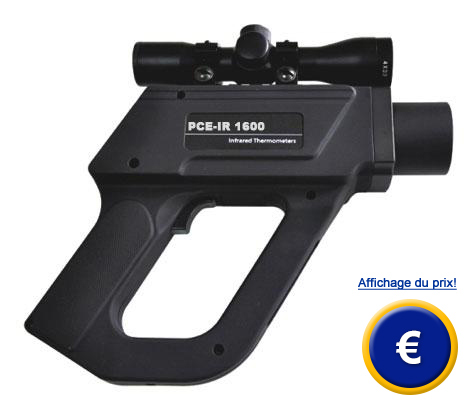 Pyromètre portable série PCE-IR 1000 pour mesurer les hautes températures dans le secteur métallurgique.