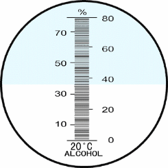 Réfractomètre pour le contenu en alcool PCE-ALK