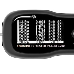 Écran du rugosimètre PCE-RT 1200