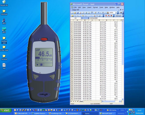 Logiciel du Sonomtre digital CEL-244 Kit