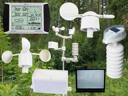 Station météorologique avec logiciel et capteurs