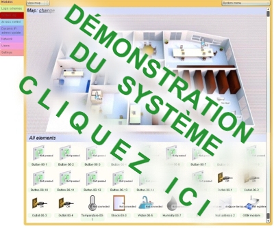 Image du logiciel du système de surveillance PCE-IMS 1