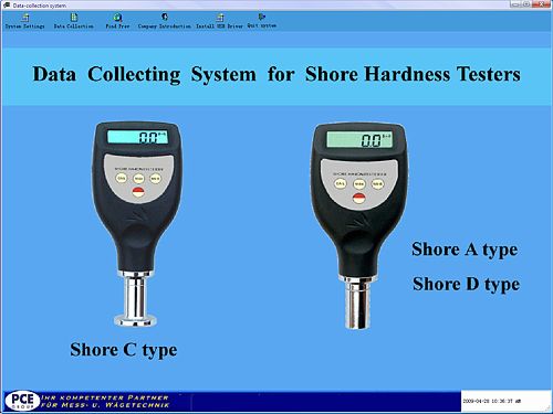 Testeur de dureté Shore PCE-HT 150 (Shore A, C o D)