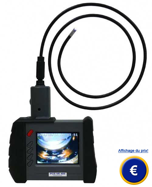 Vidéo endoscope PCE-VE 500 à écran et sonde sans fil