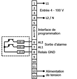 Schma de l'indicateur de tension