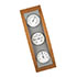 Thermomètres analogiques pour l'intérieur avec baromètre hêtre-aluminium