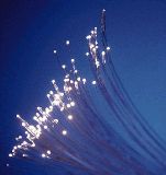 Photo des filaments de la fibre optique.