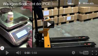 Vidéo des balances PCE Instruments